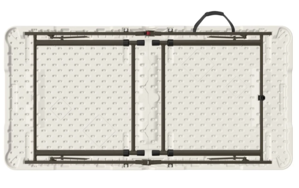 4ft bi-fold heavy duty white table - Image 3